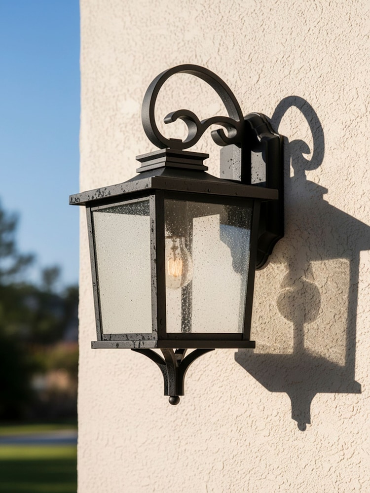 BHS Black Brexton 1lt Large Lantern - Image 1 of 6