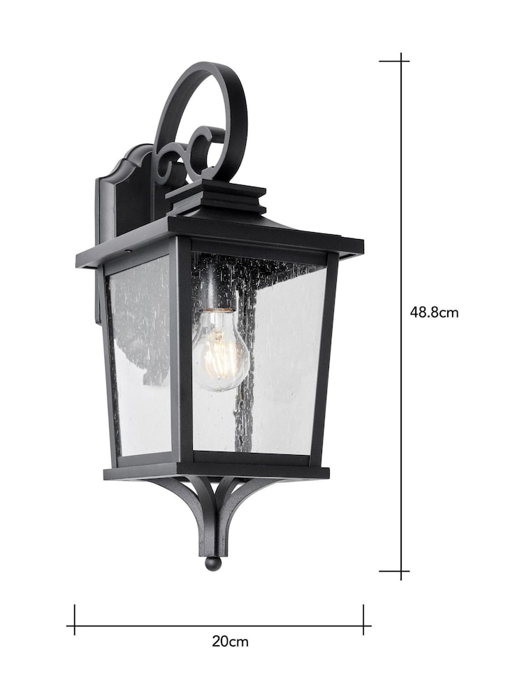 BHS Black Brexton 1lt Large Lantern - Image 6 of 6