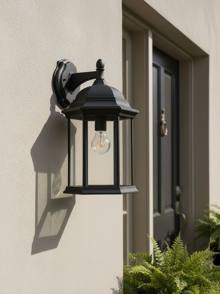 BHS Black Alvin 1lt Large Panel Lantern - Image 2 of 7