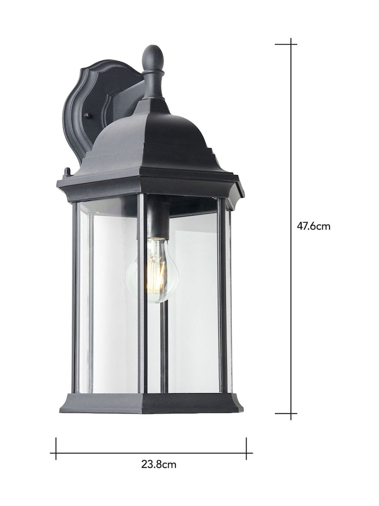BHS Black Alvin 1lt Large Panel Lantern - Image 7 of 7