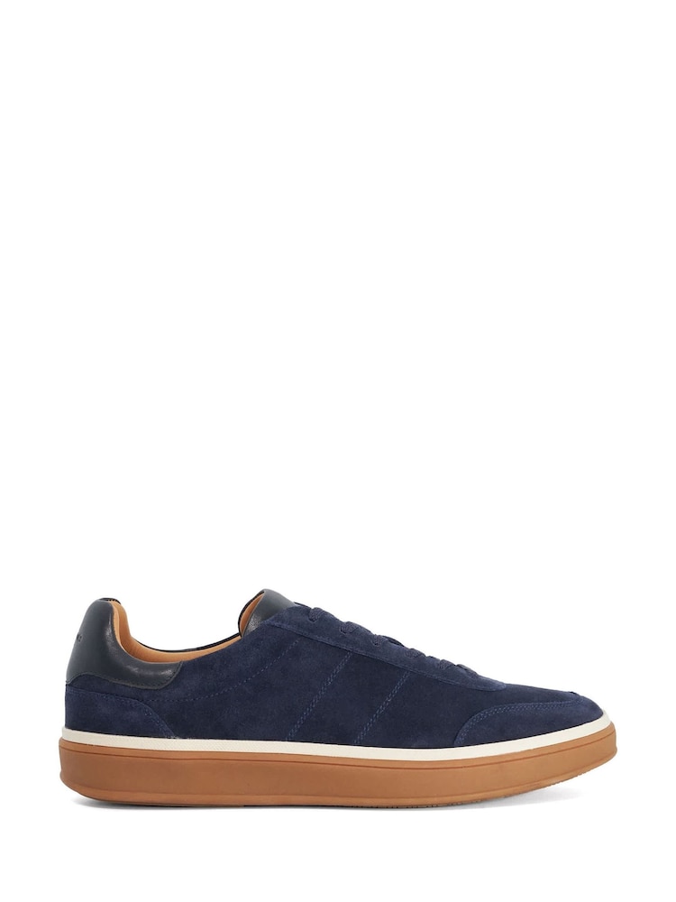 Dune London Blue Tony Wide Fit Trainers - Image 1 of 6