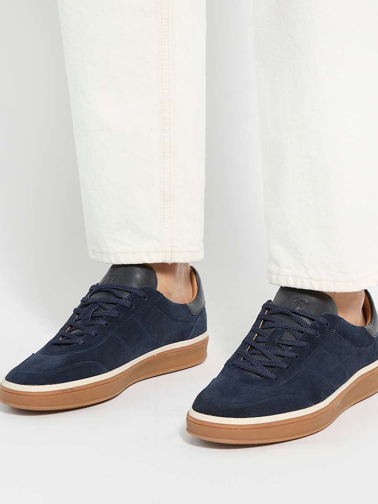 Dune London Blue Tony Wide Fit Trainers - Image 6 of 6