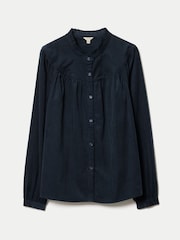 Jigsaw Blue Baby Cord Frill Neck Shirt - Image 5 of 5