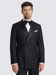 MOSS Blue Tailored Fit Twill Dress Suit Jacket - Image 1 of 5