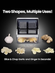 Gourmet Easy Stainless Steel 2-in-1 Garlic Press & Super Thin Scraper - Image 2 of 3