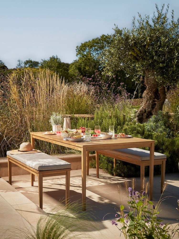 Cox & Cox Brown Turin Garden Dining Set - Image 1 of 6