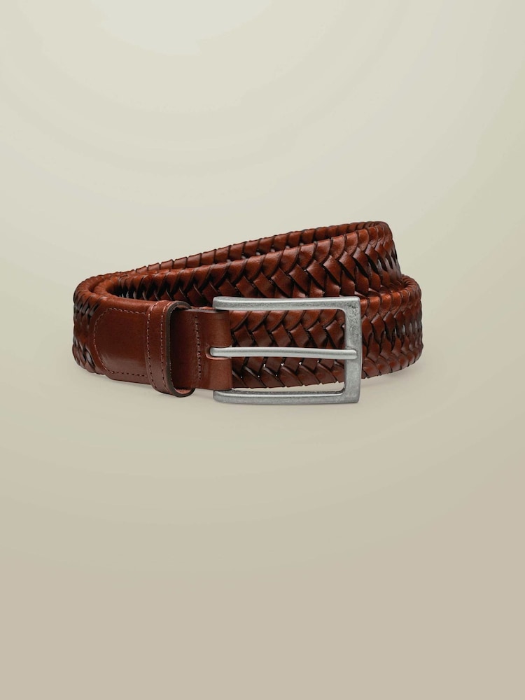 Charles Tyrwhitt Natural Leather Made in England Stretch Belt - Image 1 of 2 Charles Tyrwhitt Natural Leather Made in England Stretch Belt - Image 1 of 2