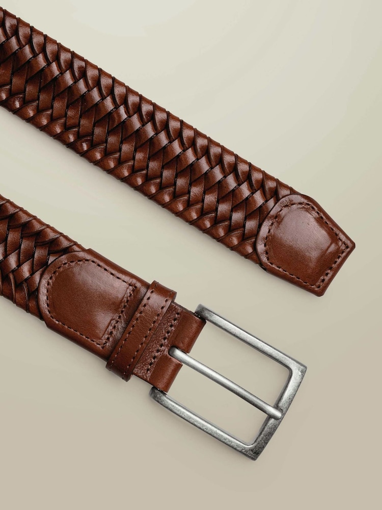 Charles Tyrwhitt Natural Leather Made in England Stretch Belt - Image 2 of 2 Charles Tyrwhitt Natural Leather Made in England Stretch Belt - Image 2 of 2