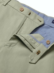 Charles Tyrwhitt Green Cotton Linen Shorts - Image 5 of 5