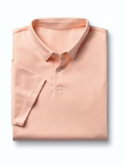 Charles Tyrwhitt Orange Shorts Sleeve Jersey Polo Shirt - Image 3 of 5