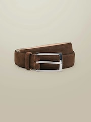 Charles Tyrwhitt Brown Suede Made In England Belt - Image 1 of 2