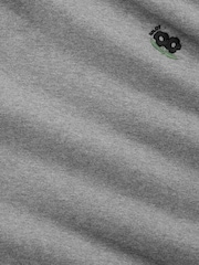 NN.07 Grey David Embroidered Logo Hoodie - Image 2 of 2