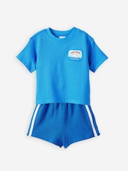 Blau - Cotton On Tyla Stricktop und Shorts-Set - Bild 1 von 1