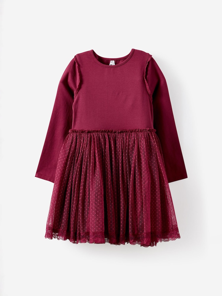 Rouge - Robe à manches longues Eloise de Cotton On - Image 1 sur 1