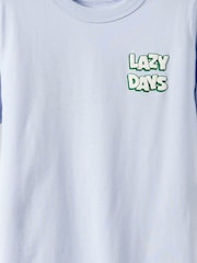 冰藍色 - Cotton On Jonny Short Sleeve Back Graphic Print T-Shirt - 圖片 2/3