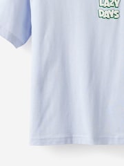 冰藍色 - Cotton On Jonny Short Sleeve Back Graphic Print T-Shirt - 圖片 3/3