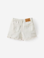 Cotton On White Snap Front Denim Shorts - Image 2 of 3
