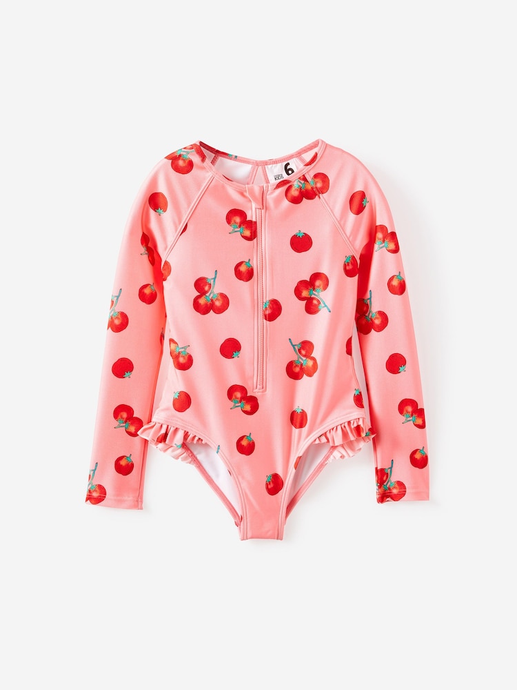 Cotton On Pink Lydia Low One-Piece Swimsuit - Image 1 of 3