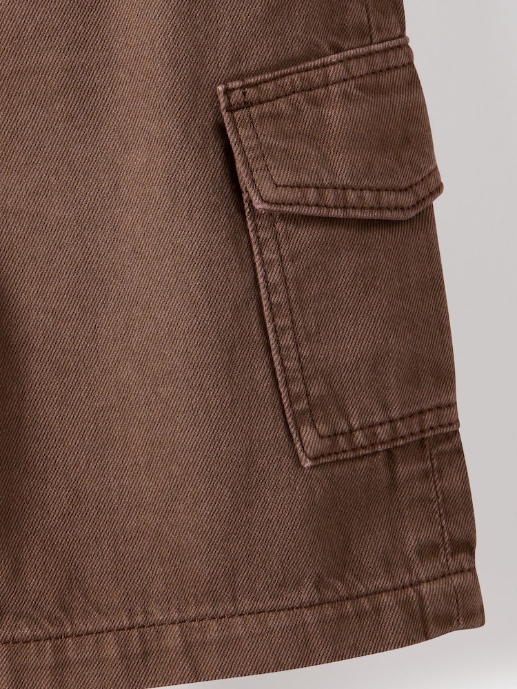 Cotton On Brown Super Baggy Denim Shorts - Image 3 of 3 Cotton On Brown Super Baggy Denim Shorts - Image 3 of 3