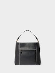 Osprey London Black The Classic Savanna Leather Hobo Bag - Image 3 of 5