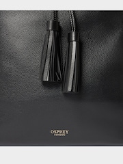 Osprey London Black The Classic Savanna Leather Hobo Bag - Image 4 of 5