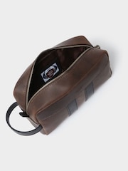 Osprey London Brown The Jenson Leather Washbag - Image 4 of 5
