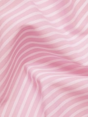 Charles Tyrwhitt Pink Stripe Stretch Washed Poplin Shirt - Image 5 of 5