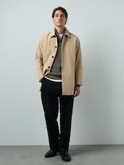 Stone Showerproof Trench Coat - Image 2 of 11