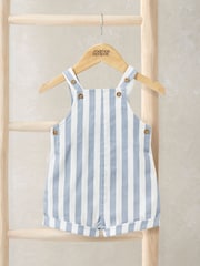 Mamas & Papas Blue Stripe Dungarees - Image 1 of 2
