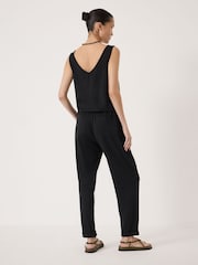 Hush Black Cropped Jersey Jumpsuit - Image 4 of 5