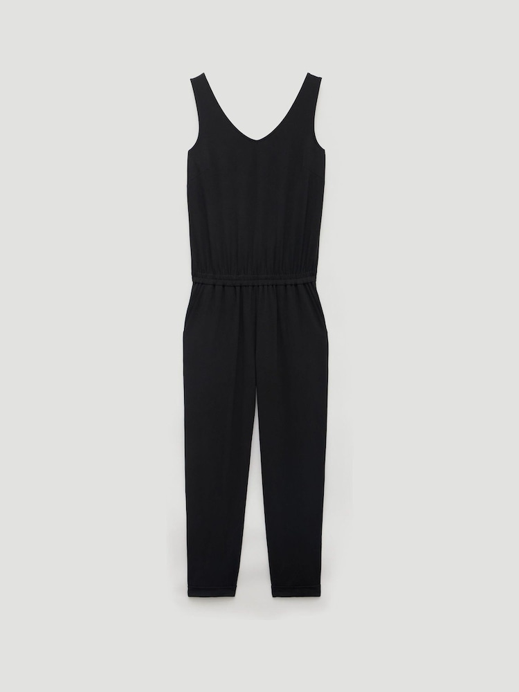 Hush Black Cropped Jersey Jumpsuit - Image 5 of 5