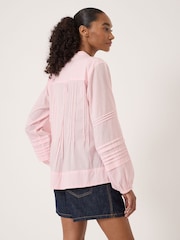 Hush Pink Fern Cotton Pintuck Detail Blouse - Image 3 of 5