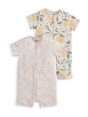 Mamas & Papas Lemon Rompers 2 Pack - Imaginea 2 din 2
