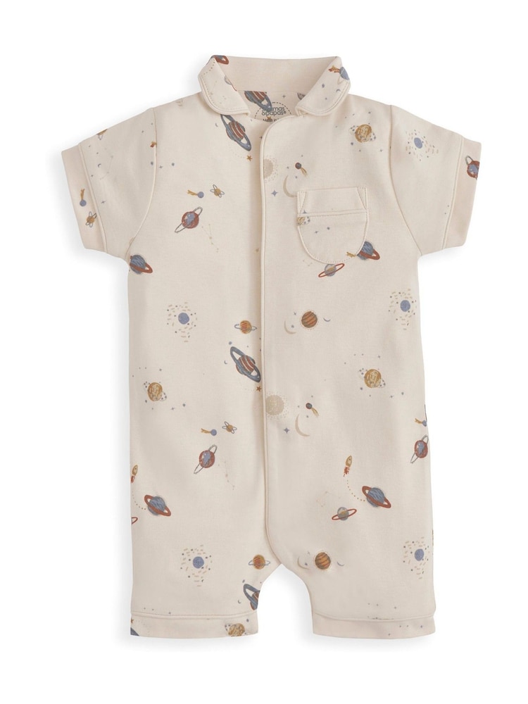 Mamas & Papas Cherry All Over Print Shortie Romper - Imaginea 2 din 2