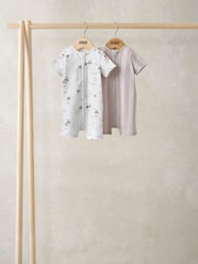 Mamas & Papas Cream Paradise Rompers 2 Pack - Image 1 of 2
