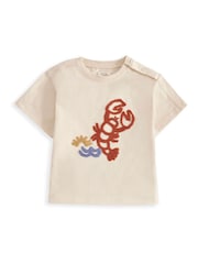 Mamas & Papas Blue Lobster T-Shirt And Shorts Outfit Set - Image 3 of 4