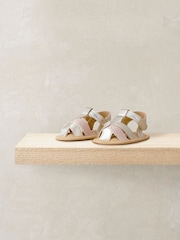 Mamas & Papas Gold Metallic Sandals - Image 1 of 2