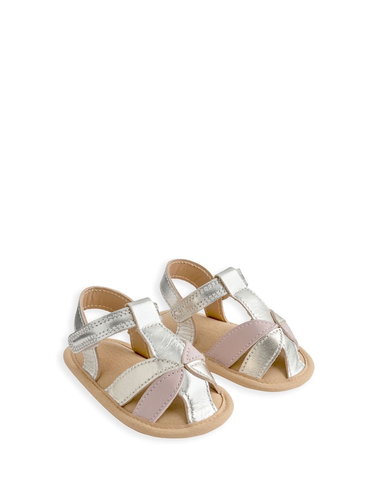 Mamas & Papas Gold Metallic Sandals - Image 2 of 2 Mamas & Papas Gold Metallic Sandals - Image 2 of 2
