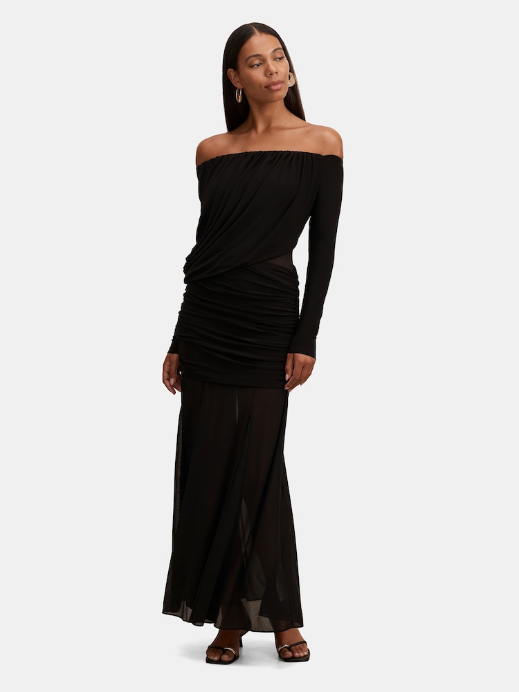 Forever New Belinda Bardot Draped Maxi Dress - Image 1 sur 4 Forever New Belinda Bardot Draped Maxi Dress - Image 1 sur 4