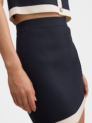 Forever New Blue Farah Knitted Mini Skirt - Image 5 of 5