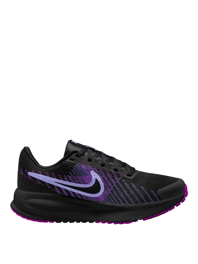 Nike Black Violet Run Defy Road Running Trainers - Image 1 of 3
