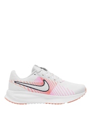 Nike White Hyper Pink Run Defy Road Running Trainers - Image 1 of 3