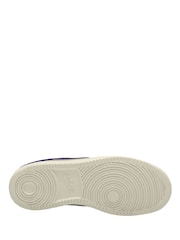 Nike White Blue Court Vision Low Trainers - Image 3 of 3