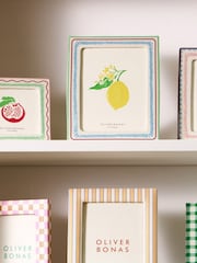 Oliver Bonas White Serra Ceramic Photo Frame 5x7 - Image 2 of 5