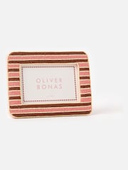 Oliver Bonas Pink Damia Pink & Brown Beaded Photo Frame 4x6 - Image 3 of 5