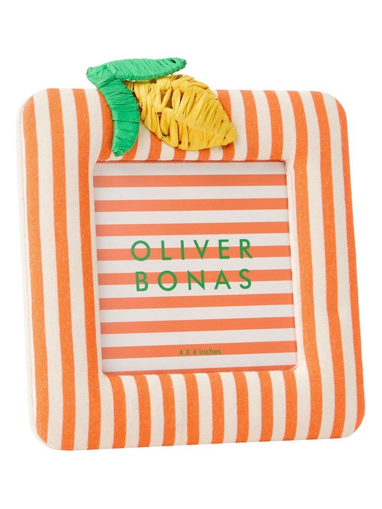 Oliver Bonas Orange Fruta Lemon Photo Frame 4x4 - Image 5 of 5