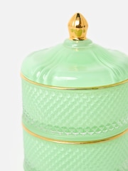 Oliver Bonas Mint Green Ola & Gold Stacking Storage Pot - Image 4 of 6