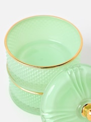 Oliver Bonas Mint Green Ola & Gold Stacking Storage Pot - Image 5 of 6