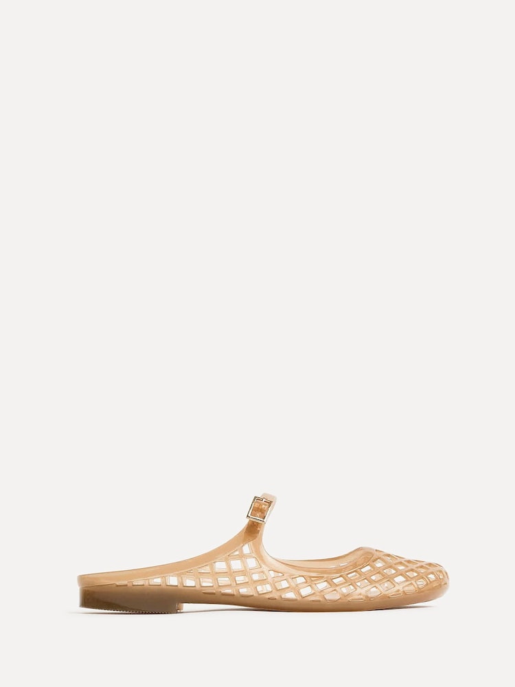 Linzi Natural Mirage Jelly Slip On Sandals - Image 2 of 5 Linzi Natural Mirage Jelly Slip On Sandals - Image 2 of 5