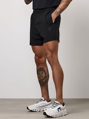Gym King Black Victory Performance 5" Shorts - Image 2 of 4